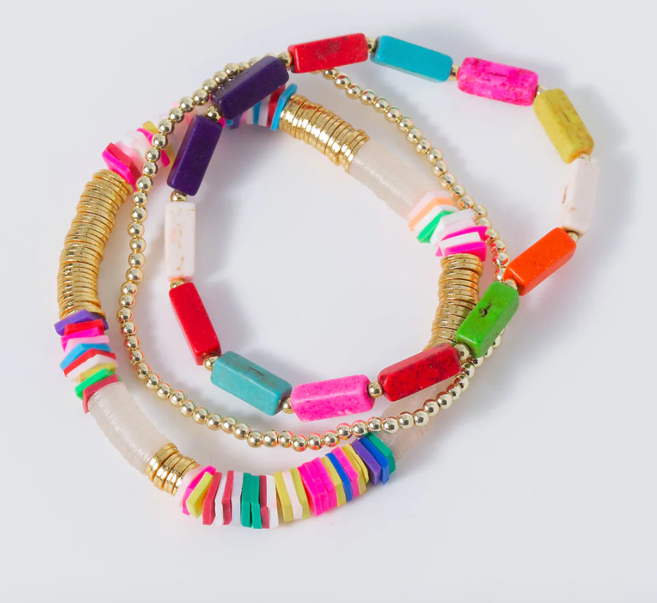 Lovely Days Rainbow Bracelet Stack