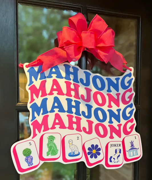 Mahjong Door Sign